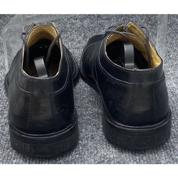 Florsheim Shoes Mens Size 7.5 Imperial Cap Toe Oxford Black Leather Made Italy - Picture 5 of 10